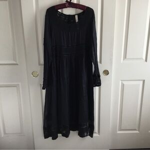 Ewa a Walla black lace and velvet dress